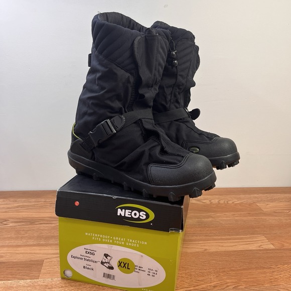 NEOS EXSG Explorer Stabilicer Black Cleated Insulated Overshoes
